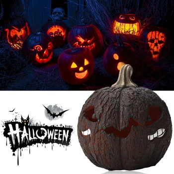 

Club Holiday Multifunction Gifts Garden Party Decor 3D Pumpkin Home For Kids Resin Festival Night Light Halloween Lantern Bar