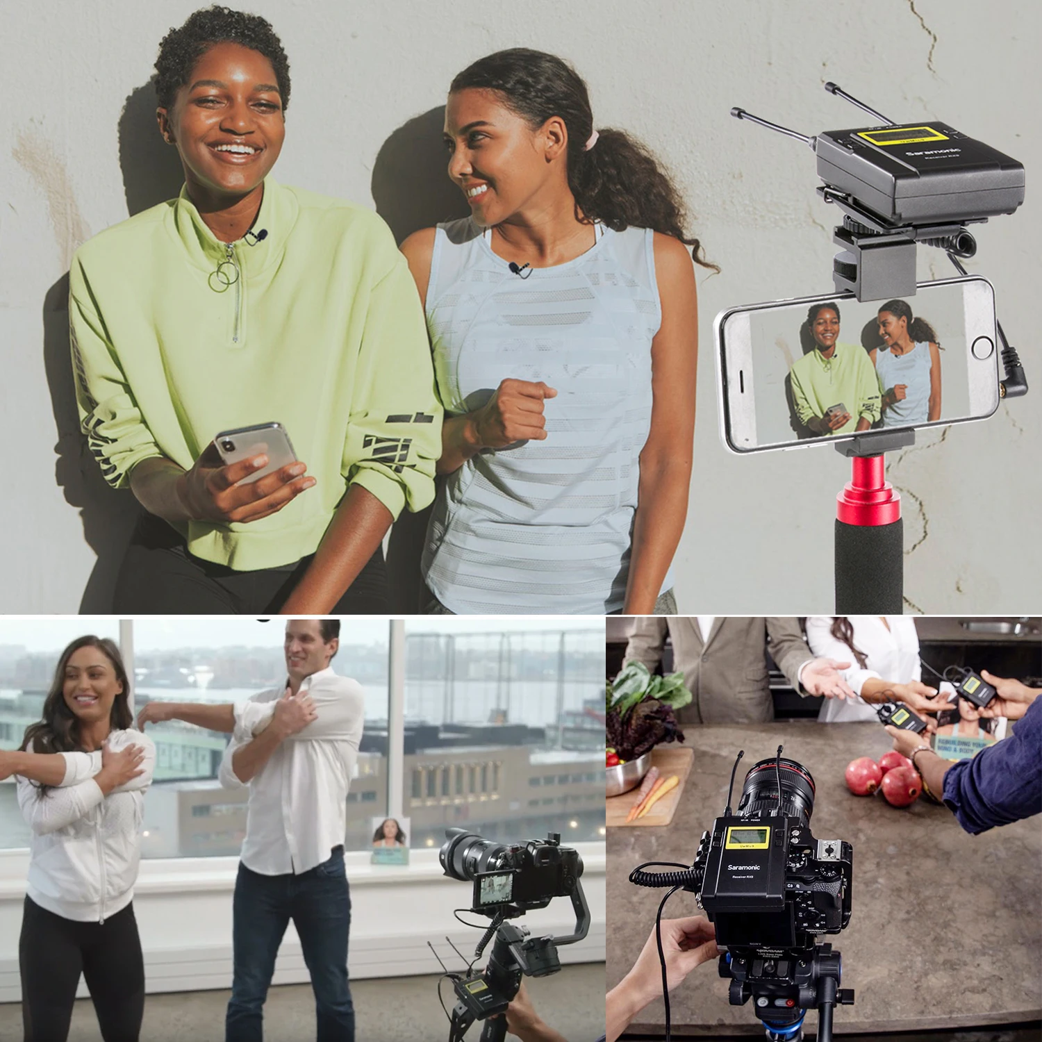 Najtaniej Saramonic UWMIC9 UHF transmisji wideo wywiad krawatowy bezprzewodowy system mikrofonowy dla aparat canon nikon dslr kamery Sony