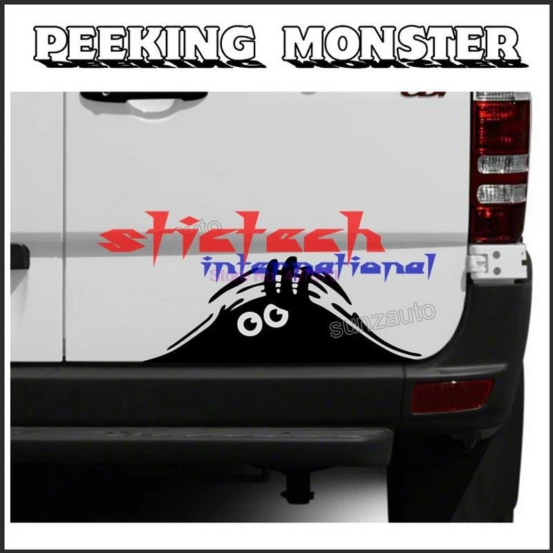 By Dhl Or Ems 2000pcs Peeking Monster Auto Car Walls Windows Sticker