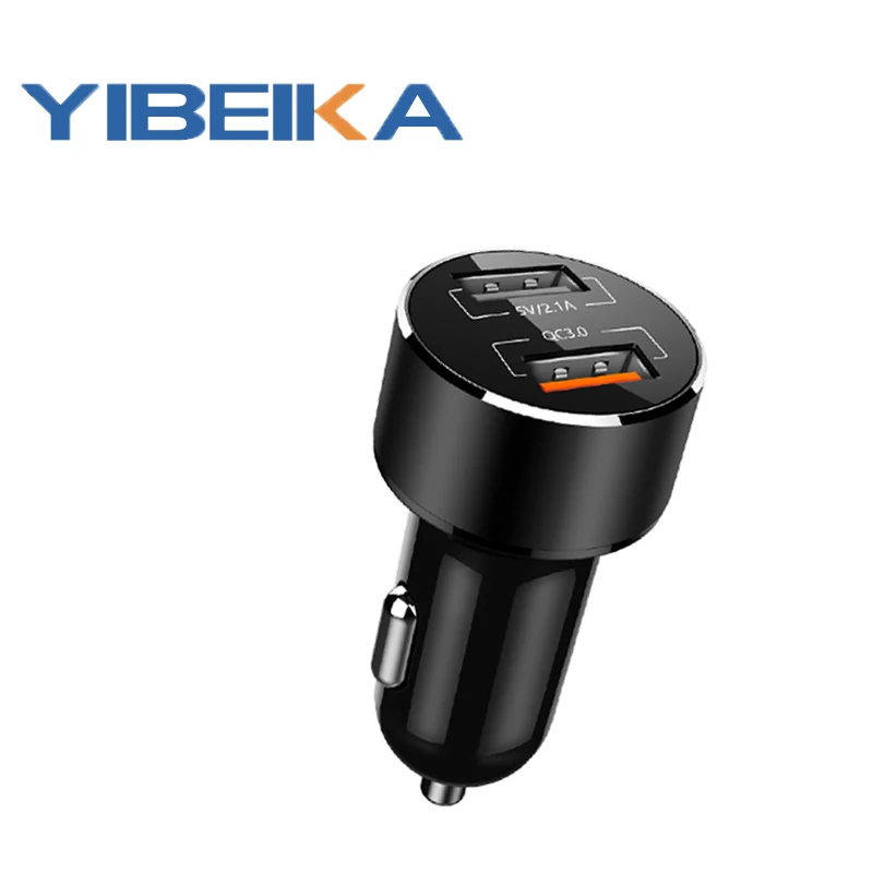 Yibeika 18w car charger fast charging Q3.0 usb for iPhone 11 Huawei Samsung mobile pwireless | Мобильные телефоны и