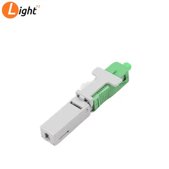 

100PCS/box single-mode fiber optic SC APC quick connector SC APC FTTH Fiber Optic Fast Connector