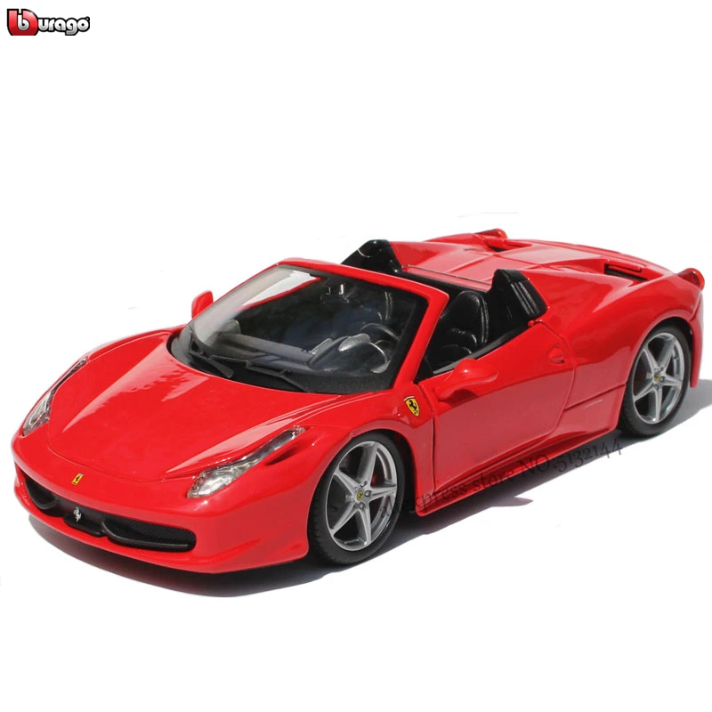 Bburago 1:24 Ferrari 458 манекен производитель авторизованный имитационный сплав модель автомобиля ремесла украшение коллекция игрушка подарок