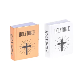

1/6 Scale Mini English Edition Holy Bible Book Dollhouse Miniature Scene Decoration Dolls Accessories