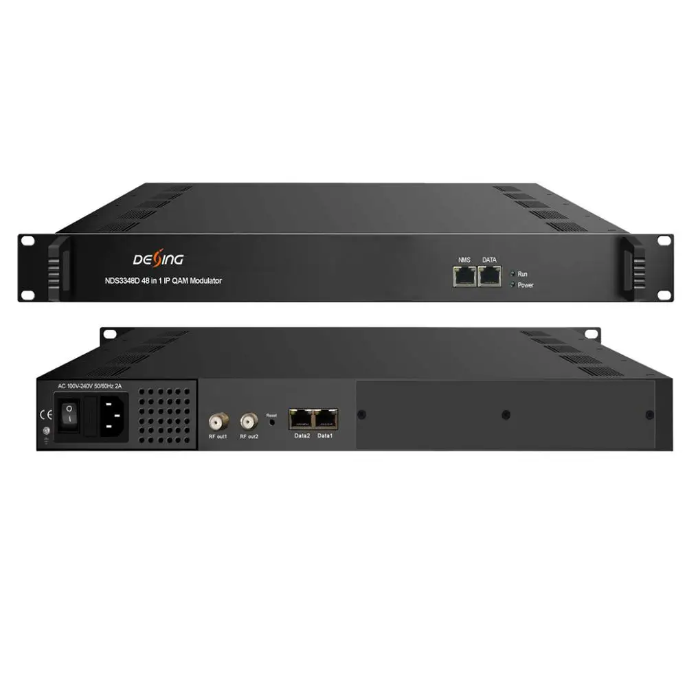 

48-канальный IP-мультиплексор, зашифрованный IP-кабель DVB-C Hotel, модулятор QAM Front-End System