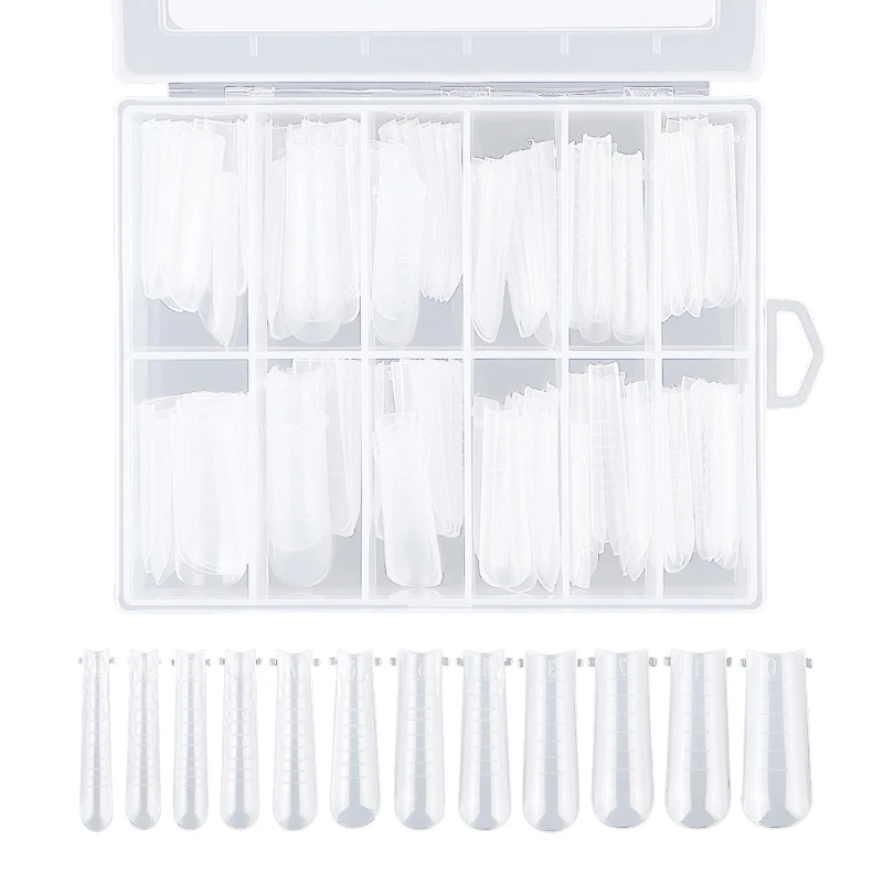120PCS Quick Building False Nail Extension Forms Top Molds For Extend Mold System Tip Dual Tips K3NE | Красота и здоровье