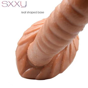 SXXY Double Dildo Harness Dual Heads Adults Sex Toys with Sucker for Lesbian Female Masturbator Animal Horse Anal Plug Dog Penis 6
