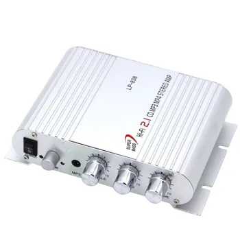 

Mini Car Amplifier 3 Channel Amplifier Stereo 12V Hi-Fi Connect With Phone PC DVD Player MP3 MP4 Portable Subwoofer