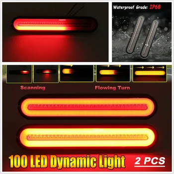 

Brake LED Light Turn Signal Lamp Waterproof Replacement Accessories Car Auto