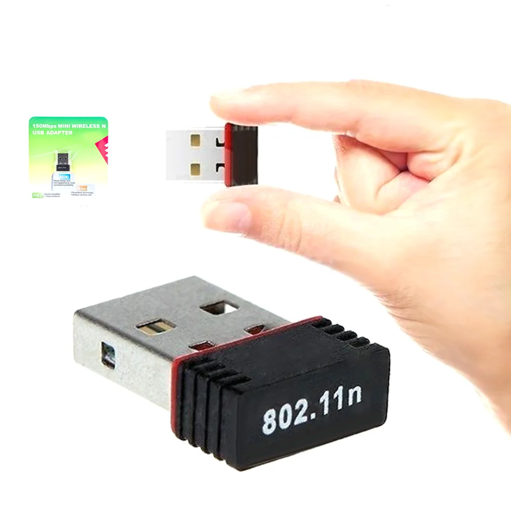 Мини-usb Wi-Fi адаптер 150 Мбит/с Wi-Fi адаптер для ПК USB Ethernet WIFI Dongle 2,4G сетевая карта антена Wi-приемник