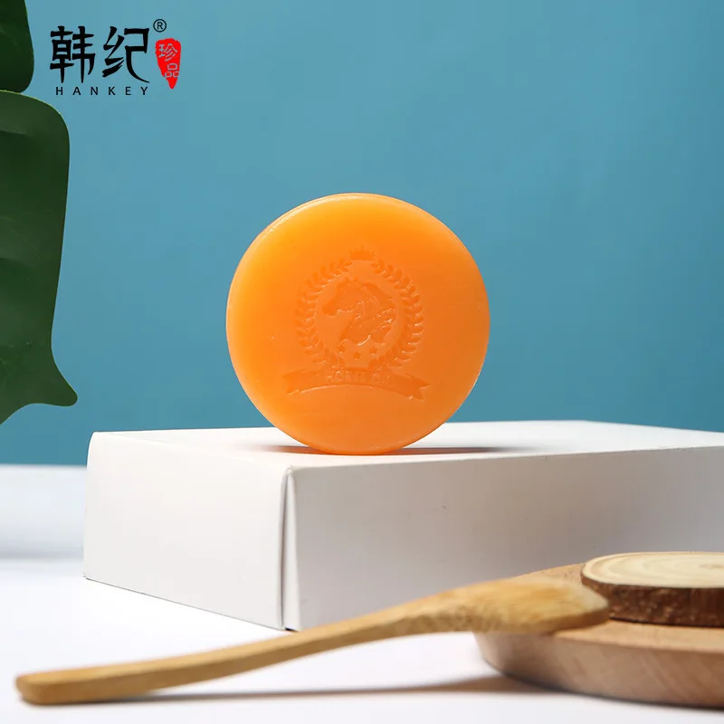 

Han Ji Horse Oil Soap Purifying Moisturizing Remove Mites Face Wash Bath jing man Soap Men and Women Emollient Bath Soap