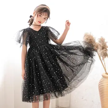 

Mother and Daughter Dress 2020 Kids Summer Dress Gauze Children Tutu Dress Girls Five Stars Party Baby Princess Dress Cute