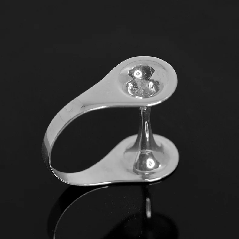 INATURE 925 пробы серебряные кольца на палец с червоточной дырой для женщин модные ювелирные изделия