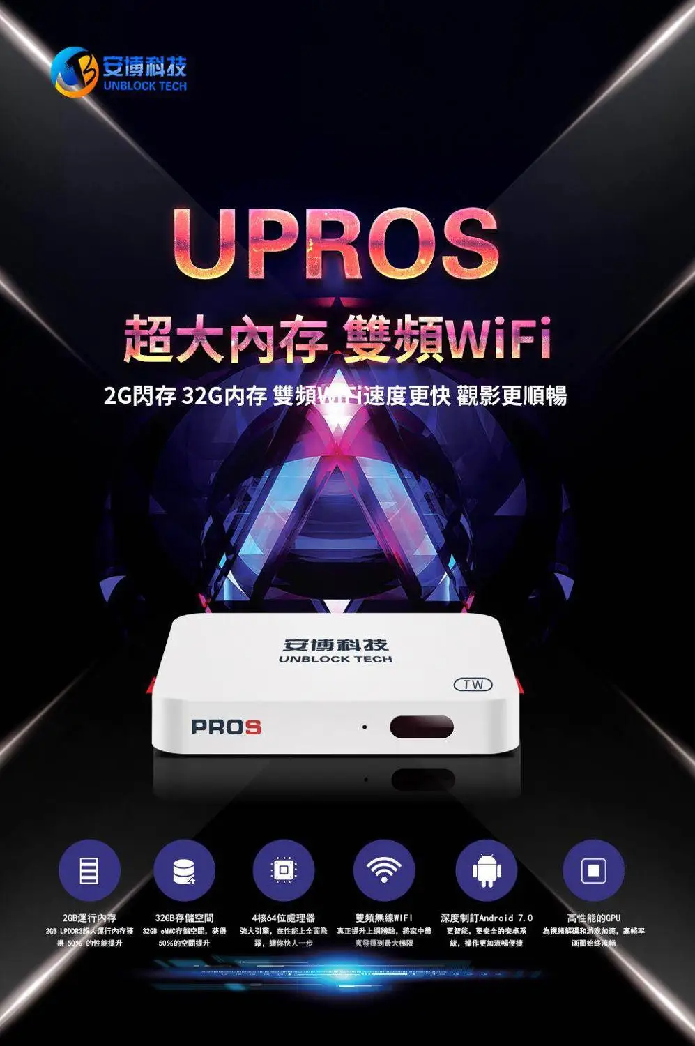 Разблокируйте Tech UBOX UPROS OS VERION GEN7 tv BOX Android SMART tv бесплатно IP tv UBOX4 PRO2 PROS