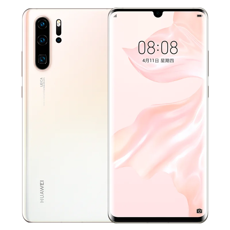 Pearl white Мобильный телефон huawei P30 Pro, 8 ГБ, 128 ГБ, 6,47 дюймов, OLED экран, Kirin 980, четыре ядра, Android 9,0, NFC, 4200 мАч - Цвет: Pearl white