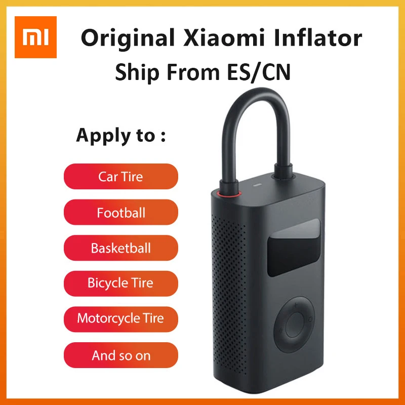 Оригинальный умный насос Xiaomi для велосипеда мотоцикла автомобиля мяч шин