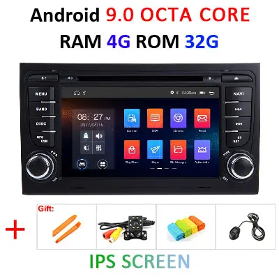 4G 32G IPS Для Audi A4 S4 RS4 8E 8F B9 B7 B6 4G 64G 8 core Android 9,0 2 Din Автомобильный Радио dvd мультимедийный плеер стерео gps wifi obd2 DSP DVR - Цвет: 4G 32G IPS
