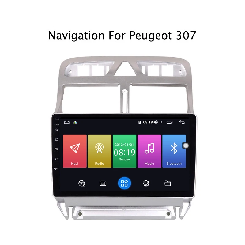 Ectwodvd 9-дюймовый Android 8 1 автомобильный DVD GPS для Peugeot 307 2004-2013 4 Гб ОЗУ 64 ПЗУ CarPlay DSP 4G LTE с