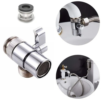 

BESTFaucet Valve Diverter Sink Valve Water Tap Faucet Splitter Adapter Home Bathroom Kitchen Diverter