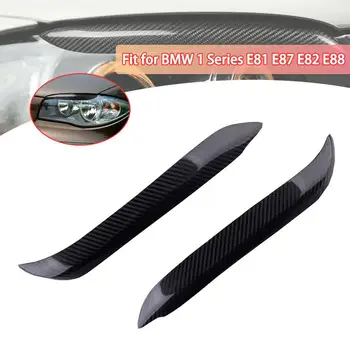 

EIDRAN 2pc L&R Headlamp Headlight Eyebrow Eyelid Cover Trim Fit for BMW E81 E82 E87 E88