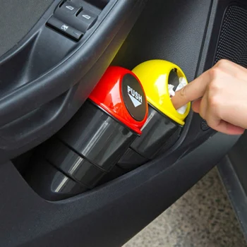 

New Fashion Car Mini Garbage Can Auto Creative Trash Can Vehicle Dust Holder Bin Box 5 Colors