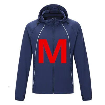 XiaoMi ULEEMARK Солнцезащитная одежда для кожи трендовая дышащая ультратонкая спортивная мужская и женская Солнцезащитная одежда куртка - Цвет: Man dark blue M