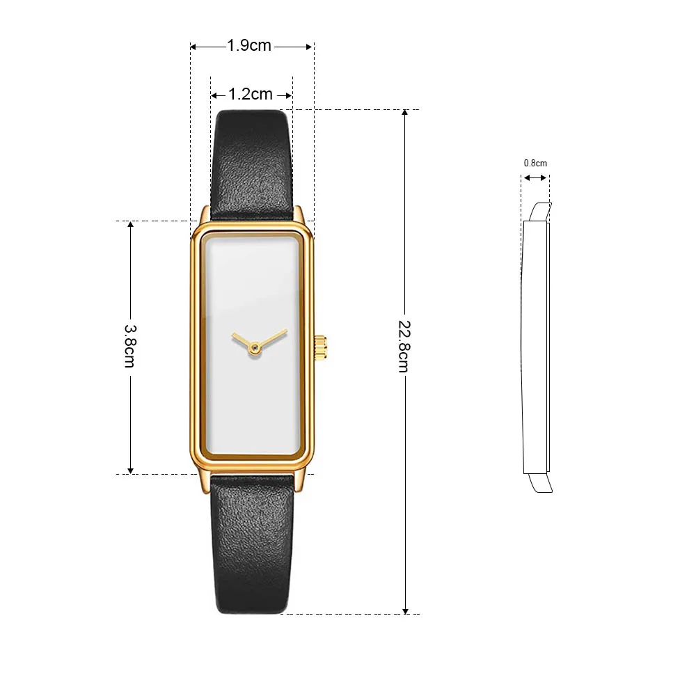 CL041 золотые роскошные женские часы Прямоугольные женские фото часы японские кварцевые Брендовые Часы с логотипом на заказ женские часы