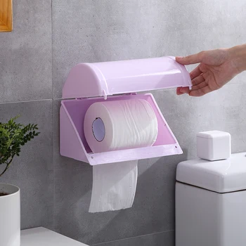 

Toilet Paper Holder Wall-mounted Hygienic Paper Dispenser Toilet Tissue Roll Holder Bathroom Accessories for Bathroom Home