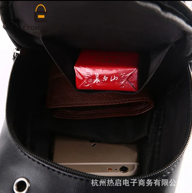 New Korean men's retro shoulder bag double buckle diagonal bag trend briefcase tide
