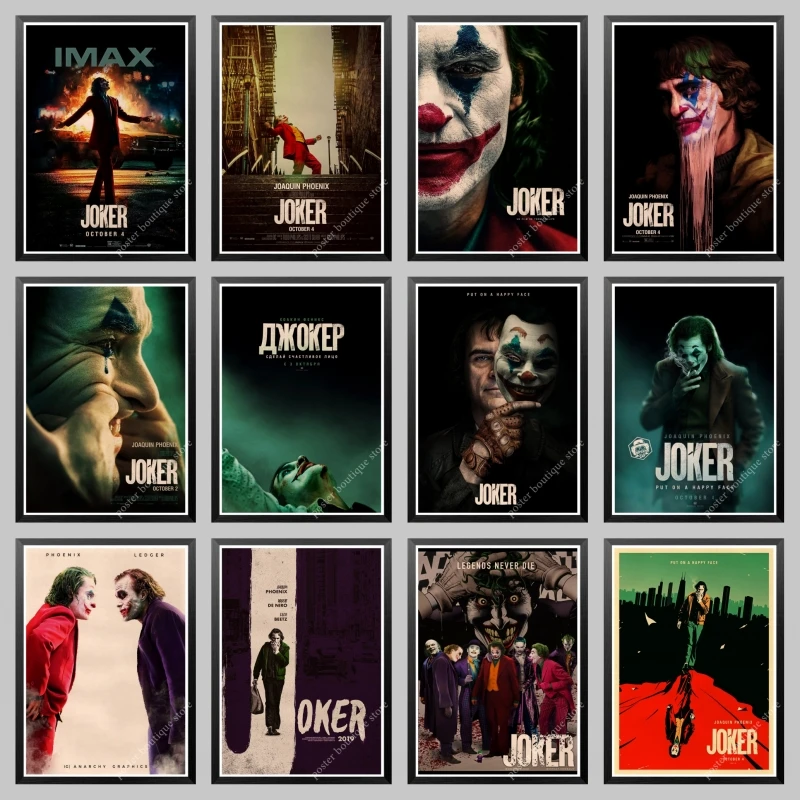 New Joker Movie Joaquin Phoenix Film 2019 Print Silk Art Poster N-129