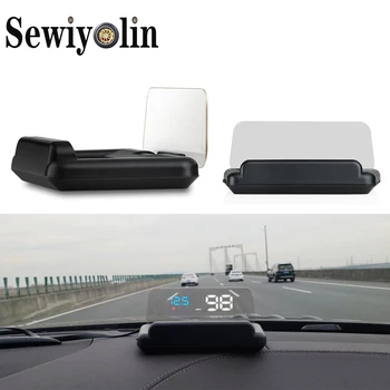 

2020 New C500 HUD Head Up Display Auto HUD OBD2 Car Speed Projector KMH MPH Speedometer Car Detector Oil Consumption Car Parts