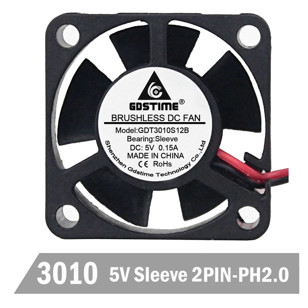 30x30x10mm 5V mini 3cm 30mm 3010S Brushless DC Cooling Cooler Fan DuPont