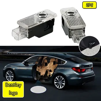

2PCS Car Door Welcome logo Projector LED lights for Bentley/AUDI/VW Ghost lamp puddle Shadow lamp