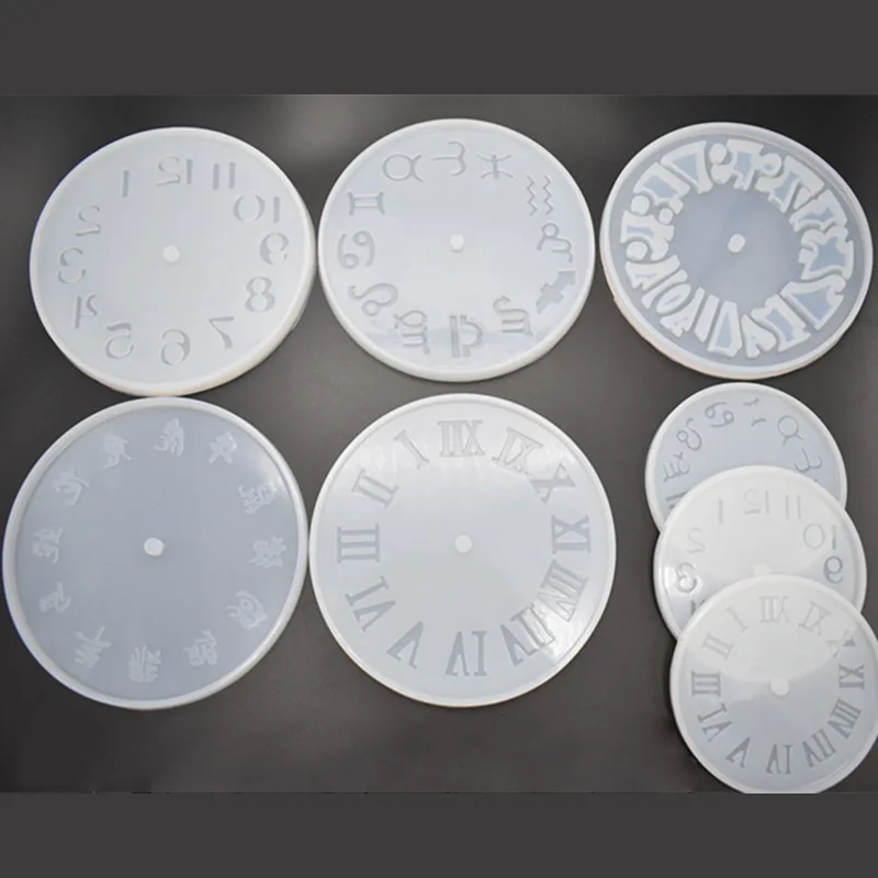 

Pendant Jewelry Accessories Multifunction Clock Expoxy Mold 1Pcs Handcraft Jewelry Clock Craft Making Mould Round Silicone