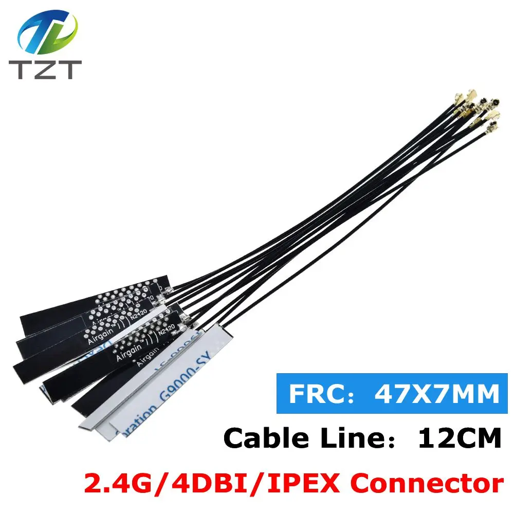 10 шт./лот 2 4 ГГц 4dBi WIFI Внутренняя антенна PCB Встроенная IPX IPEX Airgain Omni UFL