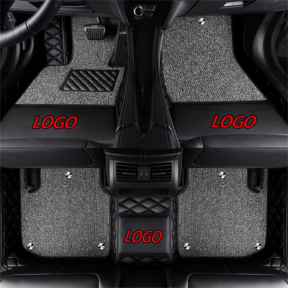 

Car floor mats with Logo/Brand Logo for Subaru Forester Legacy Outback Tribeca 5D car-styling heavy duty all weather carpet floo