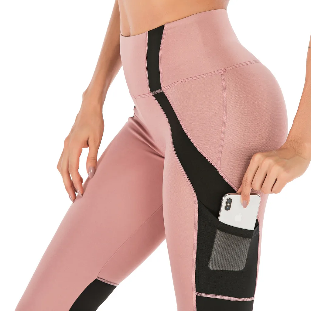 Женские спортивные Леггинсы, женские спортивные штаны для йоги с карманами для мобильного телефона, женские леггинсы#15