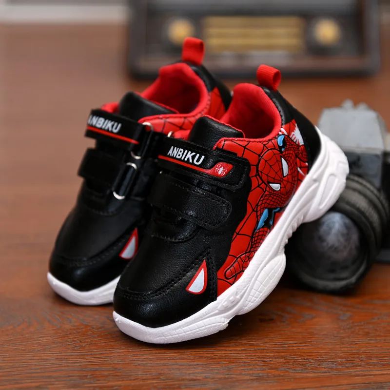 Модная обувь для мальчиков, обувь для человека-паука, kinderschune chaussure garcon basket, зимние кроссовки для бега, большие размеры 27-37