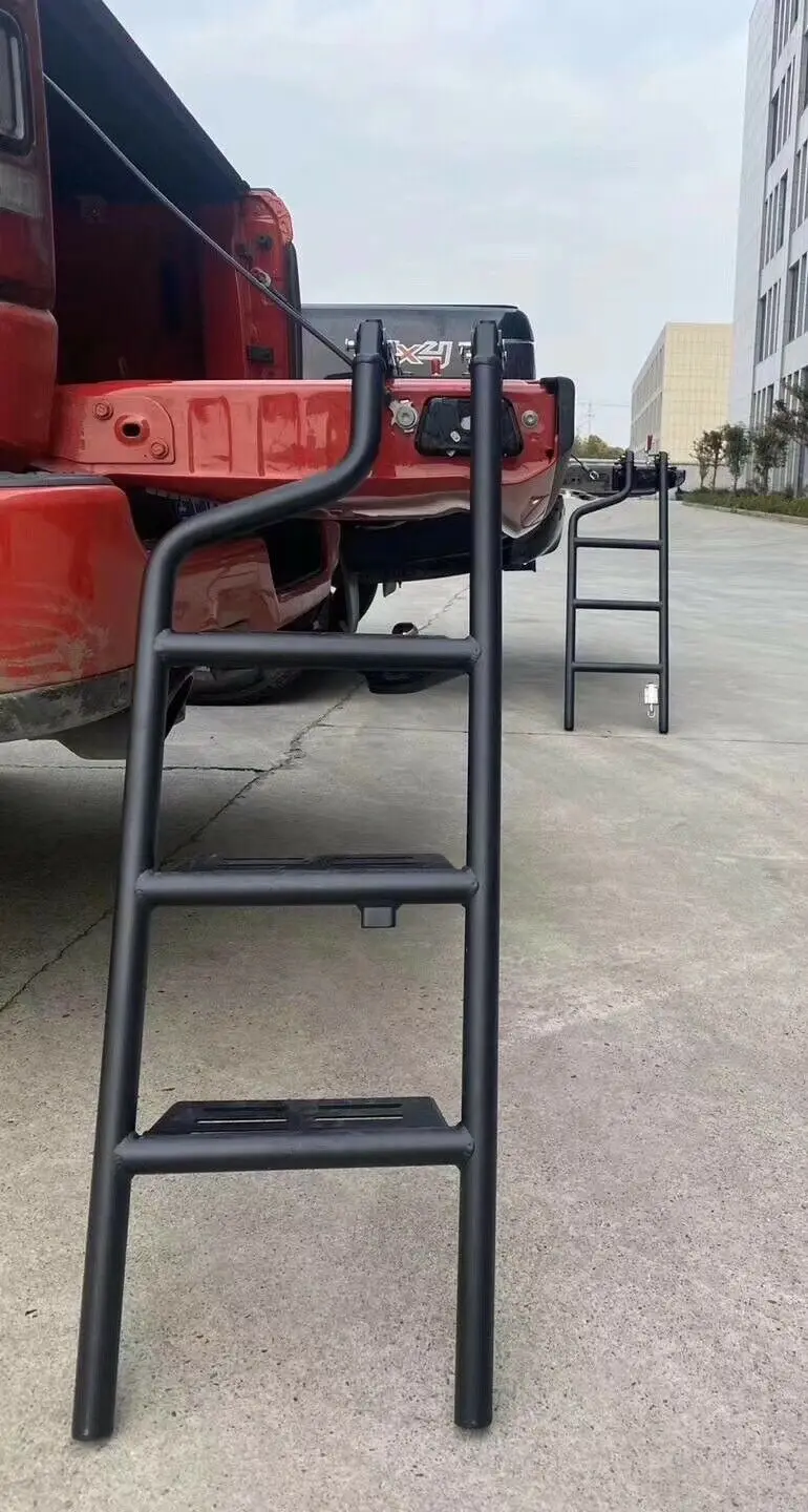 replacement tailgates for ford trucks on Pickup Accessories Styling Rear Trunk Cover Tailgate Ladder Step Ladder Fit For Ford F150 2015 2019 Dodge Ram Tundra Rapto Protective Frames Aliexpress