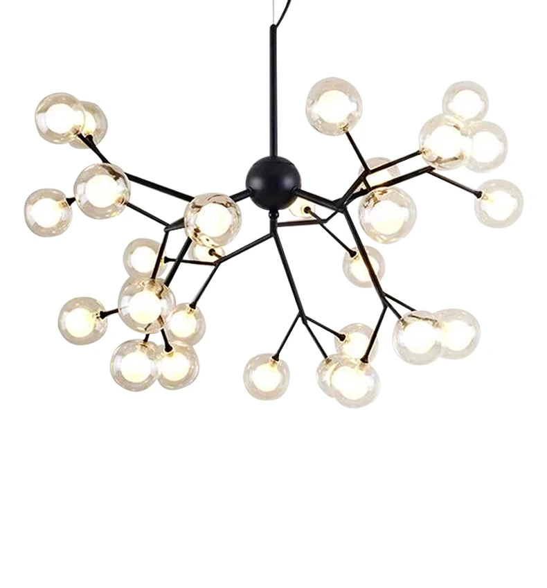 Northern Europe Living Room Pendant Post Modern Firefly Lamp Master Bedroom Glass ball Restaurant Clothing Store Magic Bean | Лампы и
