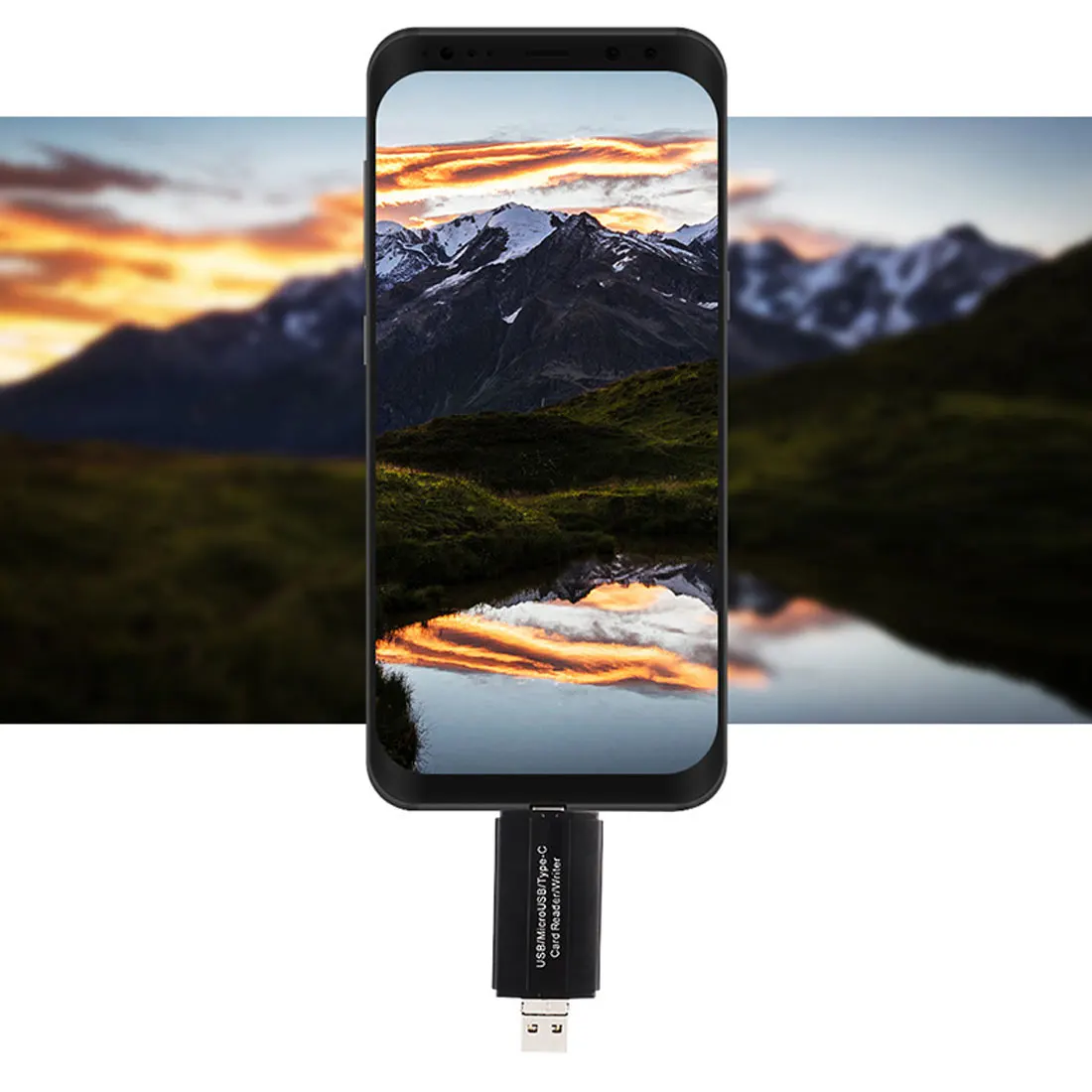 3 в 1 кардридер type C и micro USB и USB Высокоскоростной USB Универсальный TF для Android Компьютерный удлинитель-переходник