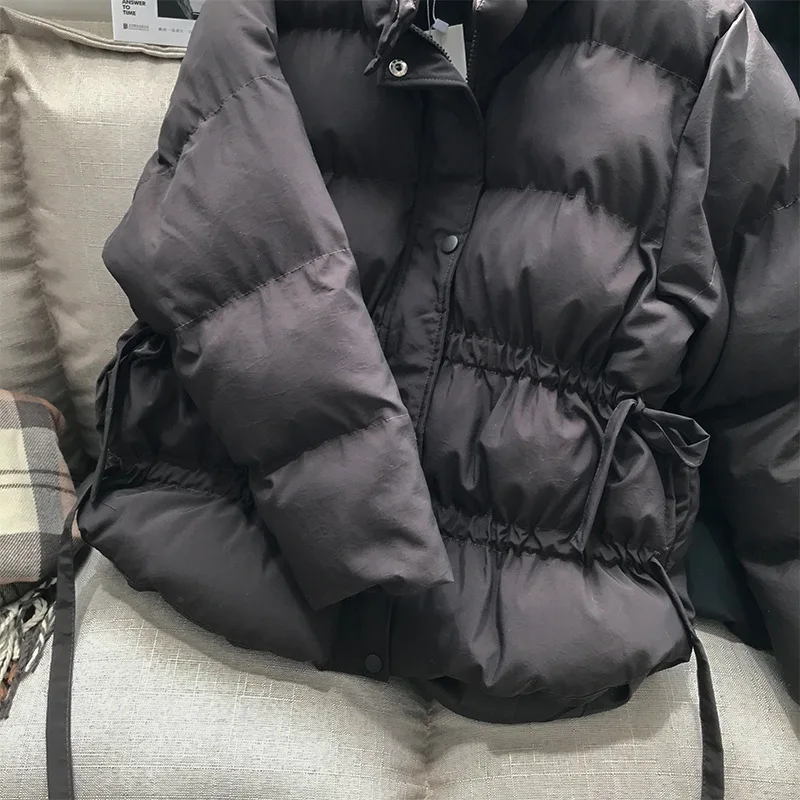 Mooirue зима осень повседневное корейское уличное пальто куртка женская теплая тонкая хлопковая новая свободная хлопковая верхняя одежда пальто
