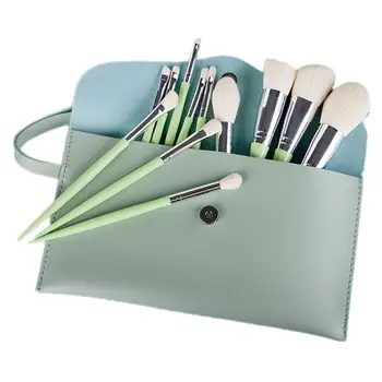 

1 Set Portable Beauty Brush Makeup Kit Candy Color Makeup Brush Plastic Handle Cosmetics Brush for Salon Shop Travel Home