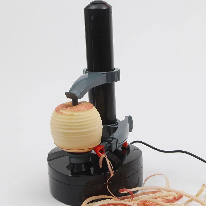 Многофункциональная электрическая Овощечистка для фруктов и овощей, автоматическая Овощечистка из нержавеющей стали для яблок, кухонная Картофелечистка, машина черного цвета