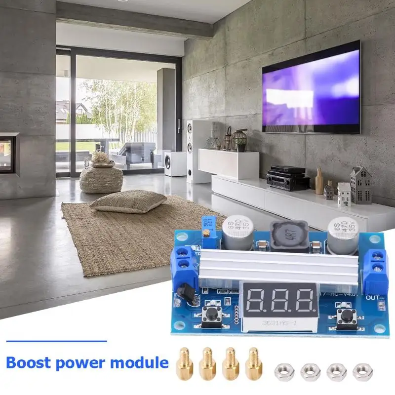 Dc Ltc1871 3-35 В до 3,5~ 35 в Повышающий Модуль преобразователь напряжения питания Регулируемый источник питания со светодиодным вольтметром