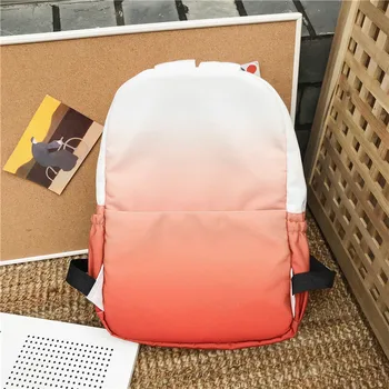 

Japanese girls gradient Color travel backpack Korean Canvas backpack student bags for men and women rucksack mochilas escolar