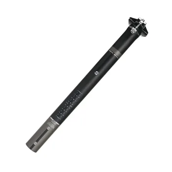

Mountain Bike Tube High Strength Adjustable Screw Mount Solid Cycling Bicycle Carbon Fiber Seat Post 3K Durable Thick Connector
