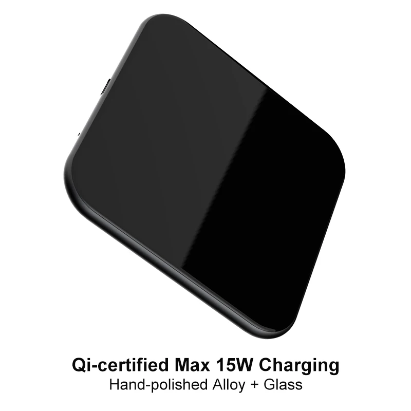 15 Вт QI Беспроводное быстрое зарядное устройство usb tpye c QC 3,0 Быстрая зарядка для iphone samsung s9 мобильный телефон airpods pro 2 SIKAI Dual 30 Вт - Тип штекера: Square Gray 15W