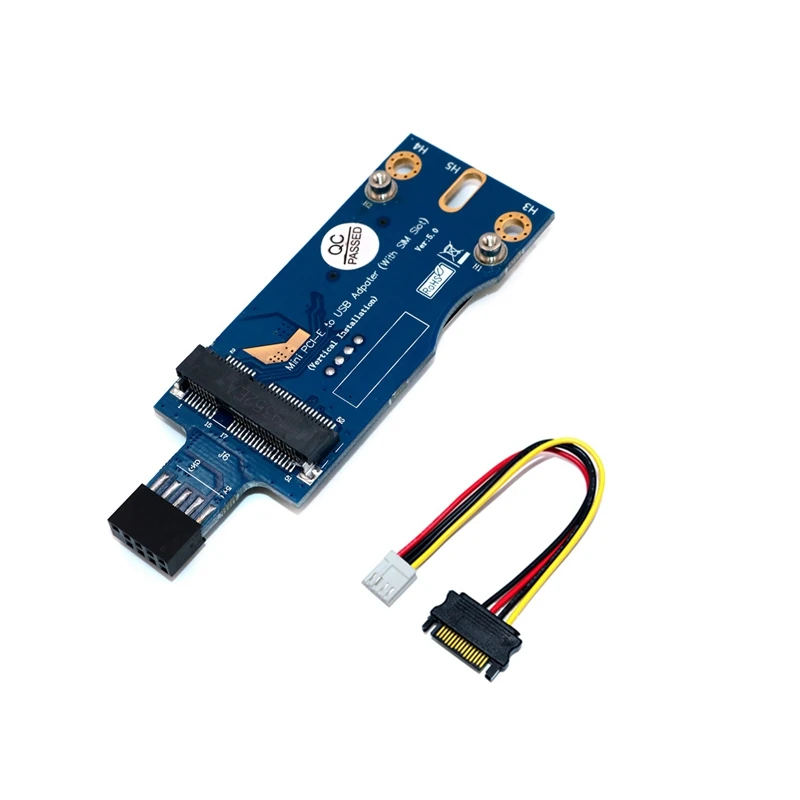 Горячая-Mini PCI-E к USB адаптер с sim-картой Слот Модуль для WWAN/LTE модуль(вертикальная установка