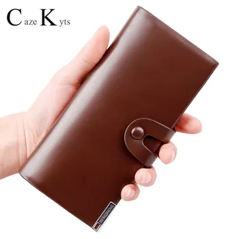 

Caze Kyts new men's long wallet clip button bag wallet men suit bag Korean style men wallet small body size large capacity