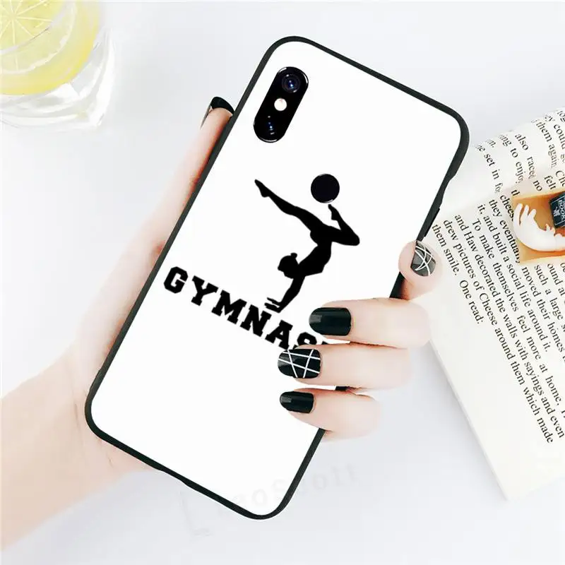 Love Gymnastics sports cover Phone Case For Xiaomi Redmi note 7 8 9 t k30 max3 9 s 10 pro lite cases for xiaomi blue Cases For Xiaomi